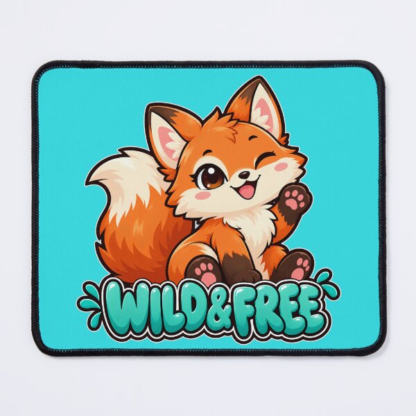Item preview, Wild and Free - Kawaii Fox designed and sold by Visual Dept..
