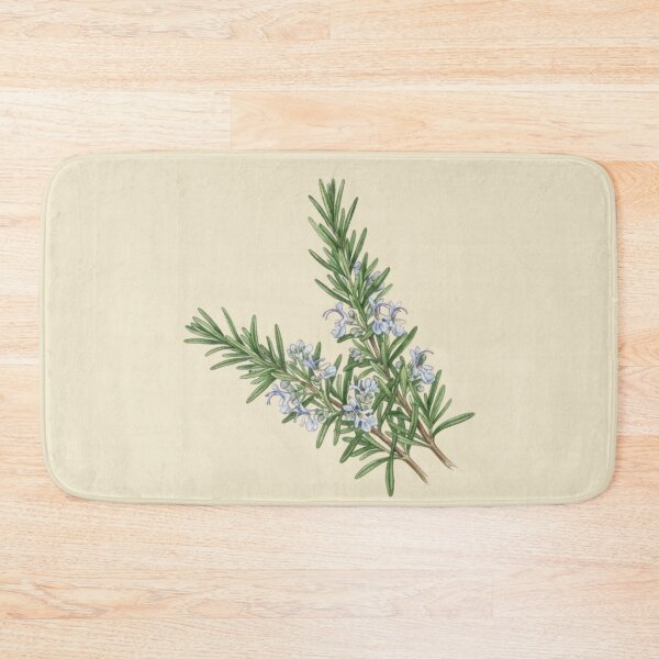 Item preview, Vintage Rosemary Botanical Herb Watercolor Illustration designed and sold by bvdesignart.