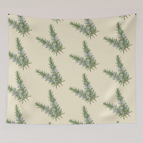 Item preview, Vintage Rosemary Botanical Herb Watercolor Illustration designed and sold by bvdesignart.