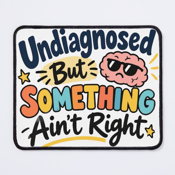 Item preview, Undiagnosed But Something Ain't Right - Funny Quote designed and sold by erkinmaddison.