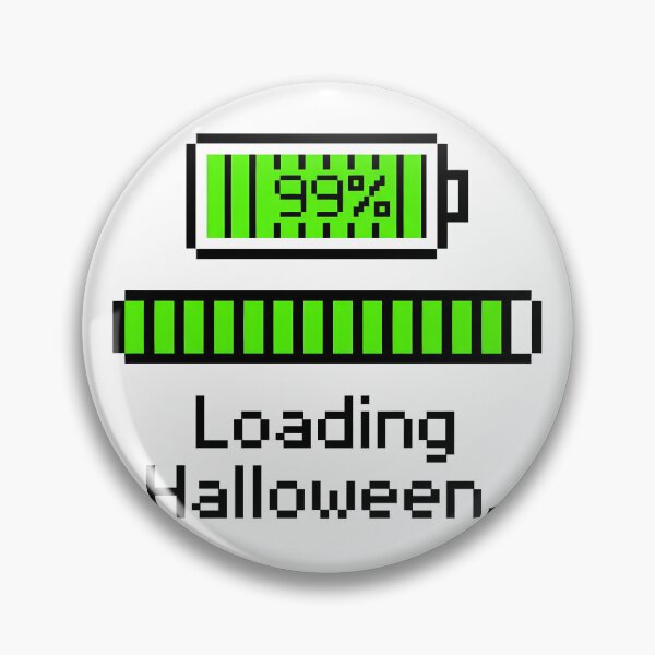 Item preview, etro Pixel Art Battery Loading Halloween Gamer Aesthetic designed and sold by WorldShop17.