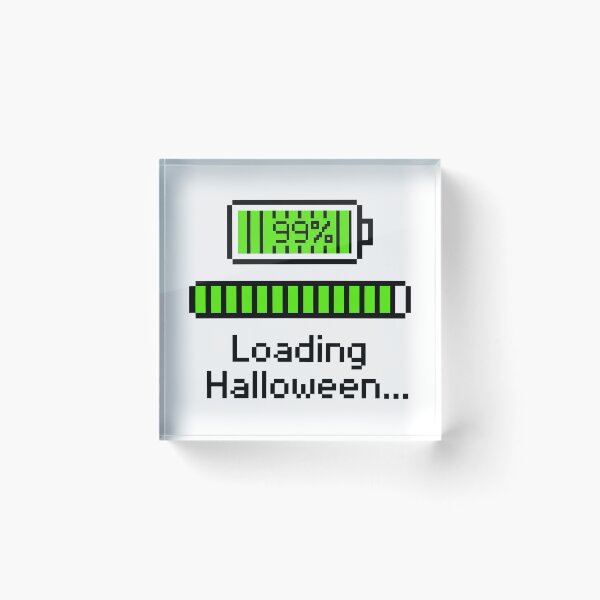 Item preview, etro Pixel Art Batería Cargando Estética de Jugador de Halloween designed and sold by WorldShop17.