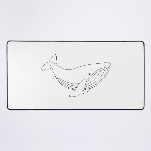 Item preview, Humpback Whale Friendly 2 Line Art Gift designed and sold by OneLine Studio.