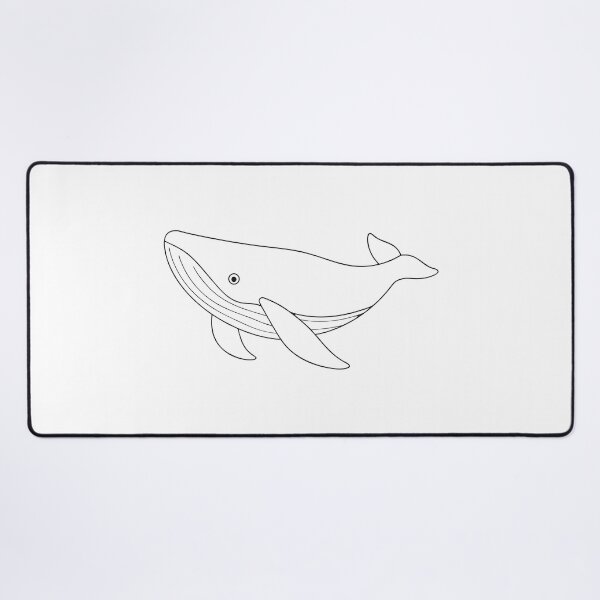 Item preview, Humpback Whale Friendly 1 Line Art Gift designed and sold by OneLine Studio.
