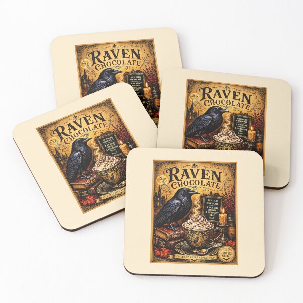 Item preview, Raven Chocolate — Vintage Halloween Hot Chocolate  designed and sold by Novel Works Studio.