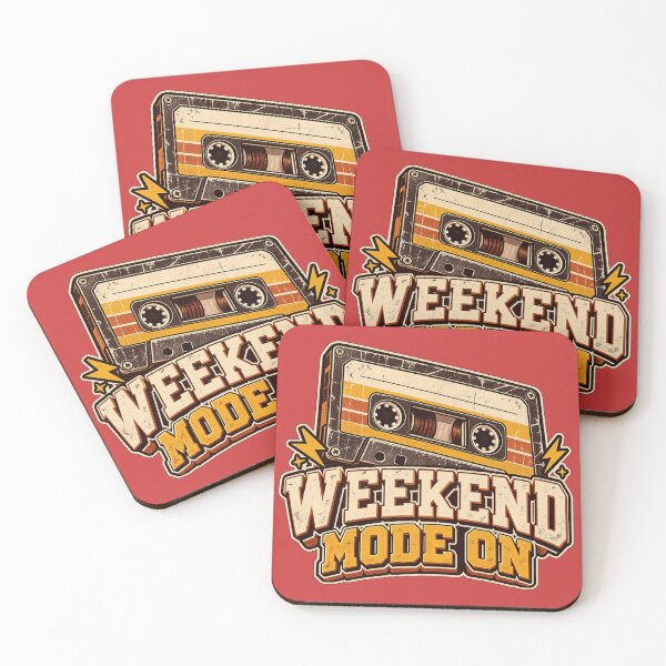 Item preview, Weekend Mode On - Retro Cassette designed and sold by Visual Dept..