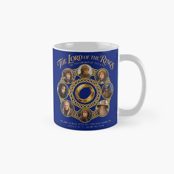 Item preview, Fellowship Fantasy Ring Golden Runes Retro Movie Parody designed and sold by woodwardluis.