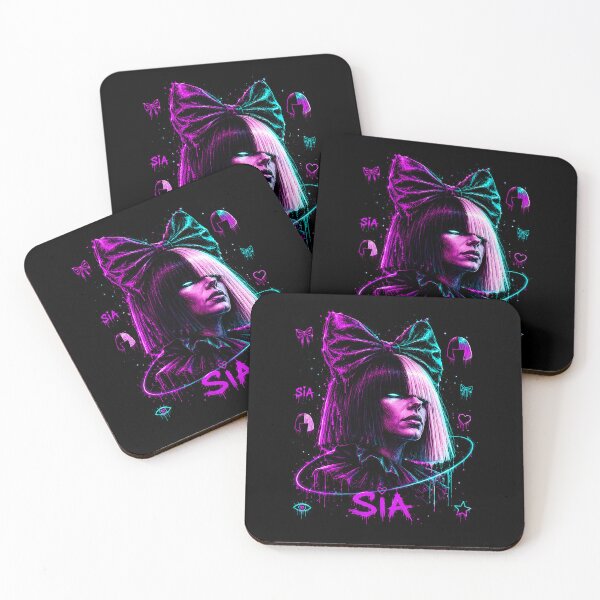 Item preview,  Sia Neon Bow and Monochrome Wig Portrait designed and sold by JMS-Artvintage.