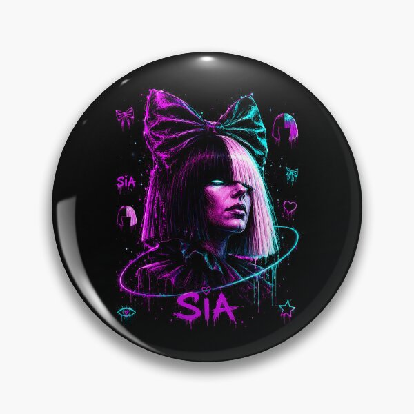 Item preview,  Sia Neon Bow and Monochrome Wig Portrait designed and sold by JMS-Artvintage.