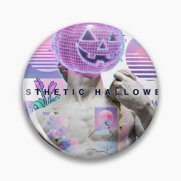 Item preview, Vaporwave, busto griego, estructura alámbrica, calabaza, estética synthwave designed and sold by WorldShop17.