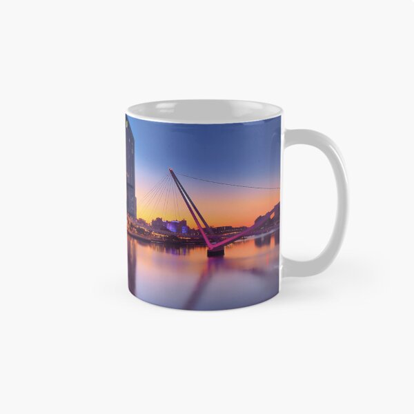 Item preview, Brisbane City Skyline at Twilight – Brisbane River & Neville Bonner Bridge designed and sold by pcole123.