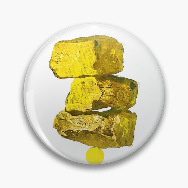 Item preview, Arte abstracto de rocas amarillas y esferas en equilibrio designed and sold by Yellow Zone.