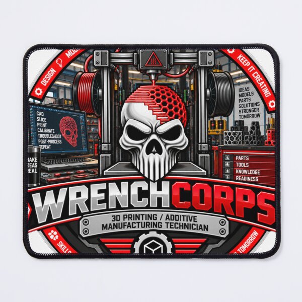 Item preview, WrenchCorps - 3D Printing / Additive Manufacturing Technician designed and sold by WrenchCorps.