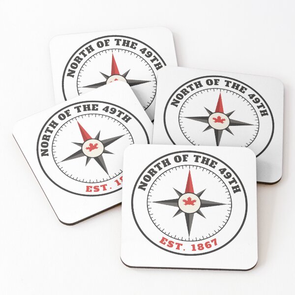 Item preview, North of the 49th - Compass Rose With Maple Leaf designed and sold by TrueNorthHenry.