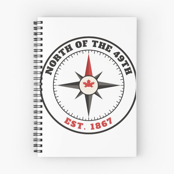 Item preview, North of the 49th - Compass Rose With Maple Leaf designed and sold by TrueNorthHenry.