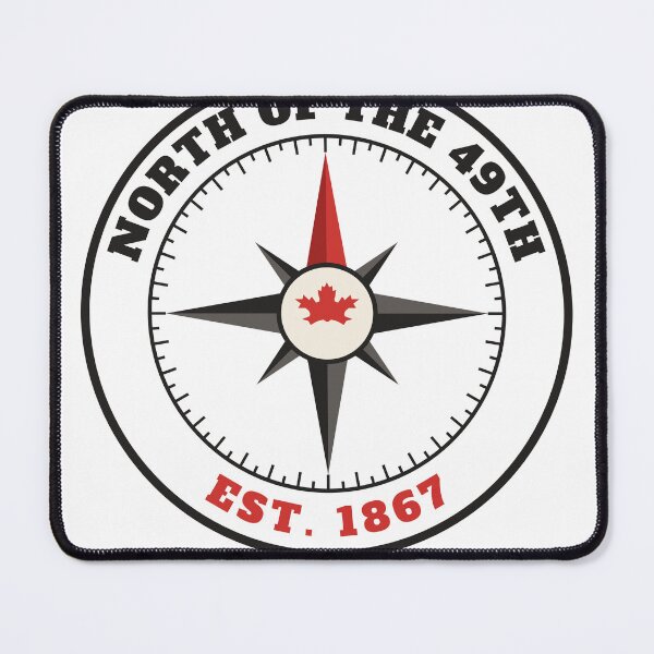Item preview, North of the 49th - Compass Rose With Maple Leaf designed and sold by TrueNorthHenry.