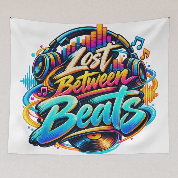 Item preview, Lost Between Beats Music Lover Headphones Design designed and sold by RDproject.