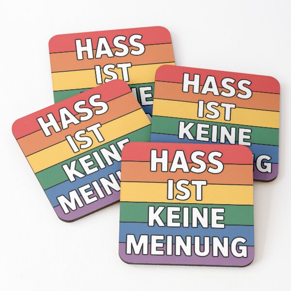 Item preview, Hass ist keine Meinung - Linke Antifa Pegatina designed and sold by LoFizzy.