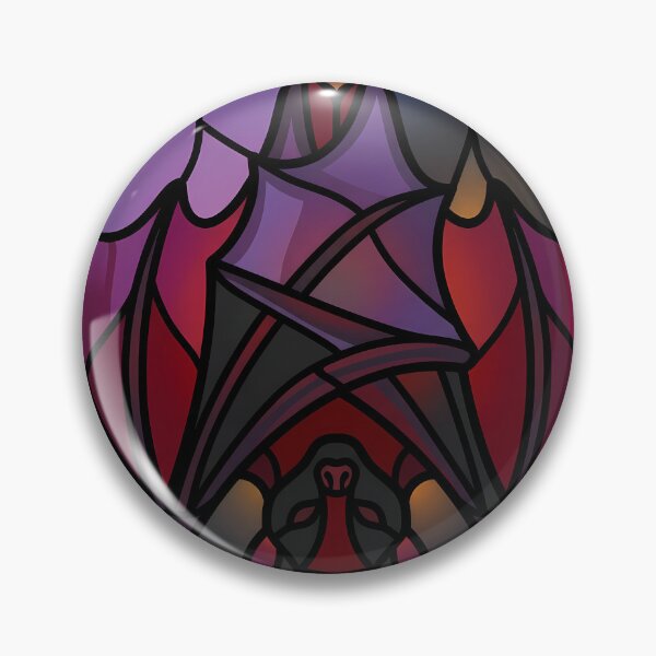 Item preview, Stained Glass Vampire Bat Purple Crimson Elegant Gothic designed and sold by WorldShop17.