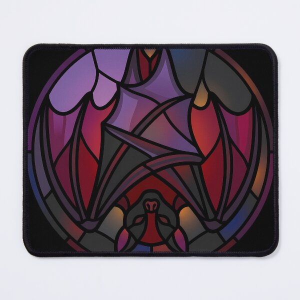 Item preview, Stained Glass Vampire Bat Purple Crimson Elegant Gothic designed and sold by WorldShop17.