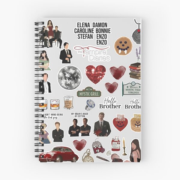 Artikelvorschau, Vampire Diaries Sticker-Pack – TVD Mystic Falls Vampire Fandom Sticker entworfen und verkauft von Fandom Universe.