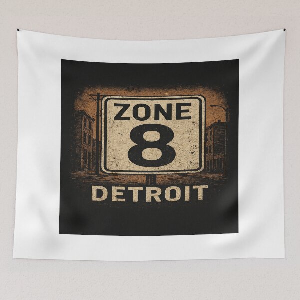 Item preview, Zone 8 Detroit | Urban Street Sign | City Art designed and sold by DTCShop-313.