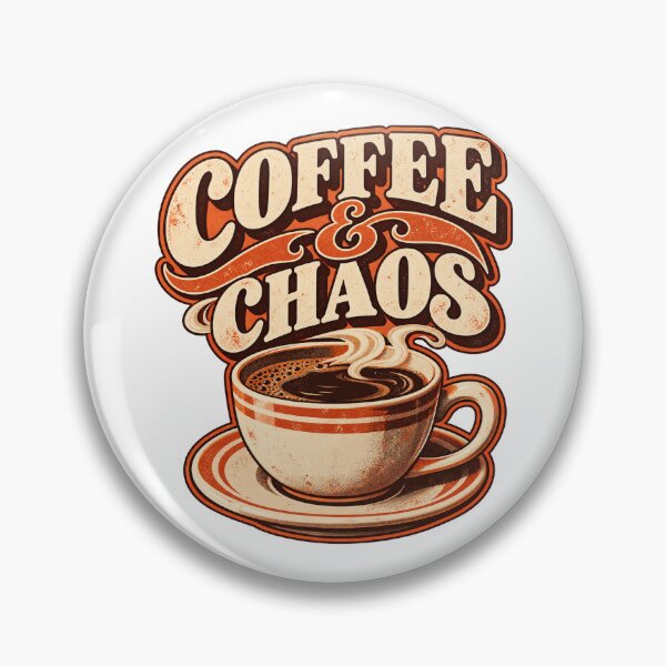 Item preview, Coffee and Chaos - Vintage Retro Coffee designed and sold by Visual Dept..