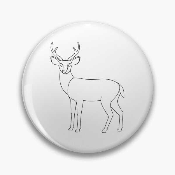 Item preview, Deer Friendly 2 Line Art Gift designed and sold by OneLine Studio.