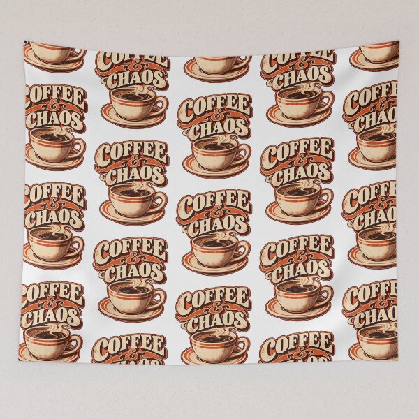 Item preview, Coffee and Chaos - Vintage Retro Coffee designed and sold by Visual Dept..