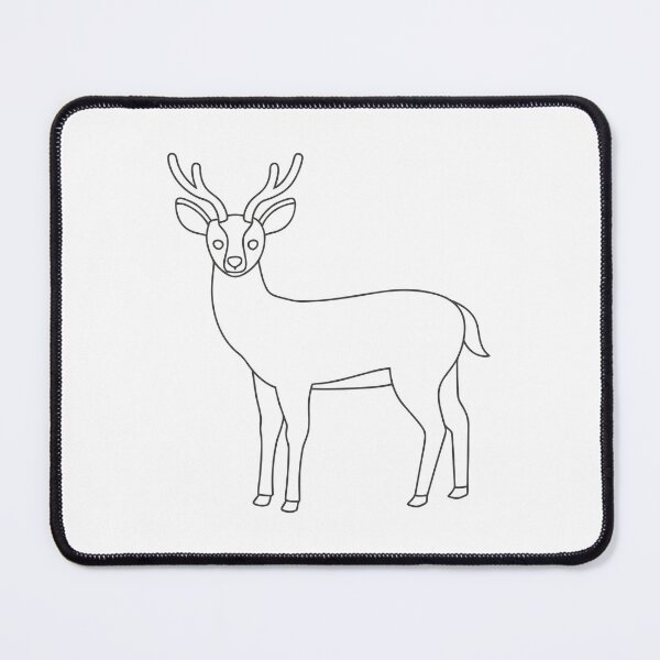 Artikelvorschau, Hirsch Freundlich 1 Line Art Geschenk entworfen und verkauft von OneLine Studio.
