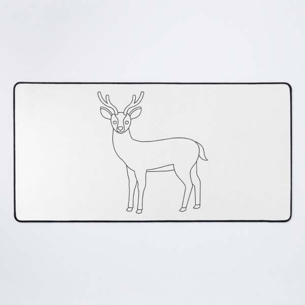 Item preview, Ciervo Amistoso 1 Regalo Line Art designed and sold by OneLine Studio.