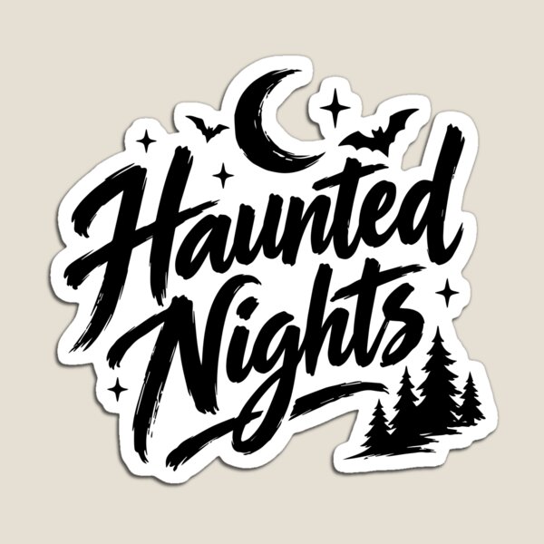 Item preview, Haunted Nights - Spooky Halloween Moon and Bats designed and sold by cute cute.