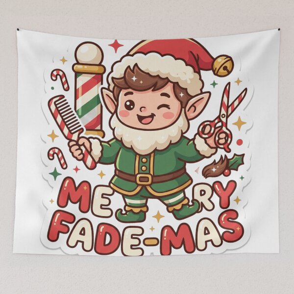 Item preview, Barber Christmas Merry Fade-mas Gift designed and sold by Soft Merch.
