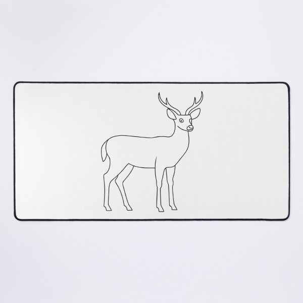 Item preview, Ciervo Elegante 1 Regalo Line Art designed and sold by OneLine Studio.