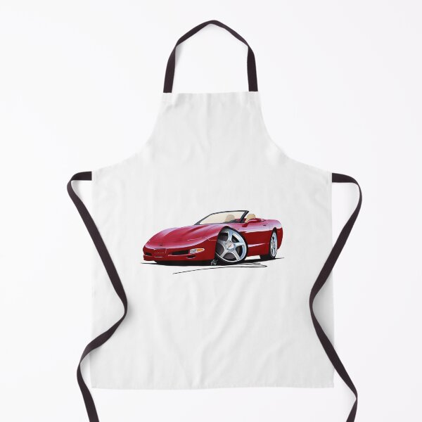 Item preview, Classic Red Chevrolet Corvette C Convertible Car Illustration designed and sold by Kitkat-Snap.