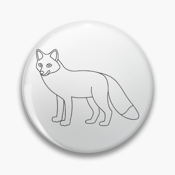 Item preview, Fox Friendly 2 Line Art Gift designed and sold by OneLine Studio.