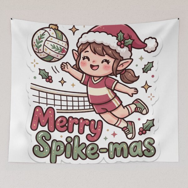 Item preview, Volleyball Christmas Merry Spike-mas Gift designed and sold by Soft Merch.