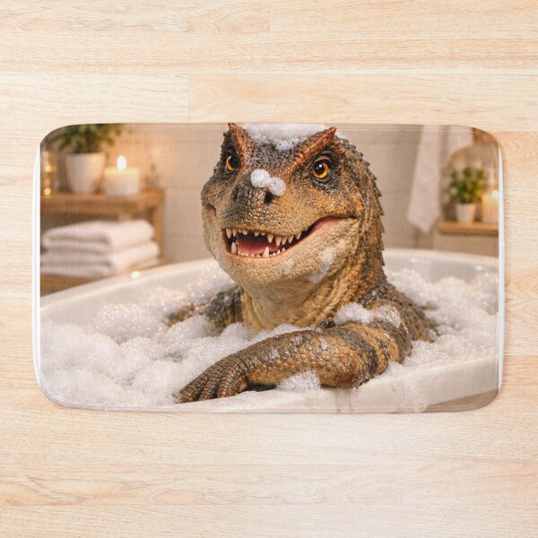Item preview, Playful Allosaurus Bubble Bath designed and sold by Sillytoe.