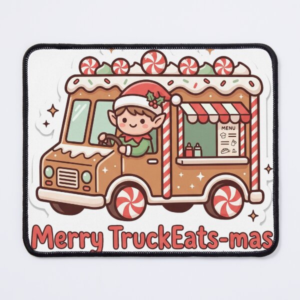 Item preview, Food Truck Christmas Merry TruckEats-mas Gift designed and sold by Soft Merch.