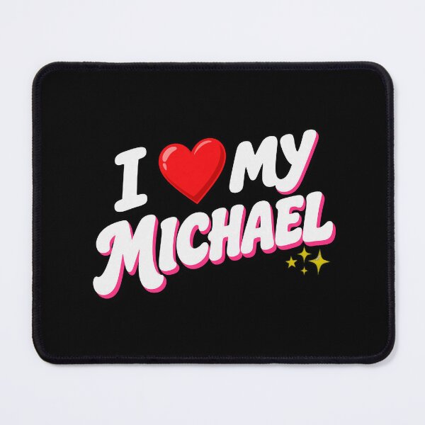 Item preview, I Heart My Michael Retro Groovy Valentine Couple designed and sold by woodwardluis.