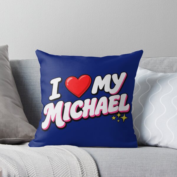 Item preview, I Heart My Michael Retro Groovy Valentine Couple designed and sold by woodwardluis.