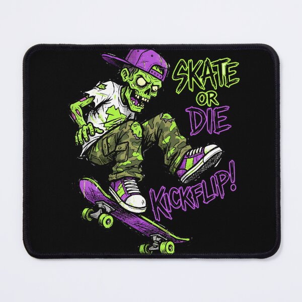 Item preview, Cultura del skate, zombie, kickflip, monopatín, retro grunge designed and sold by WorldShop17.