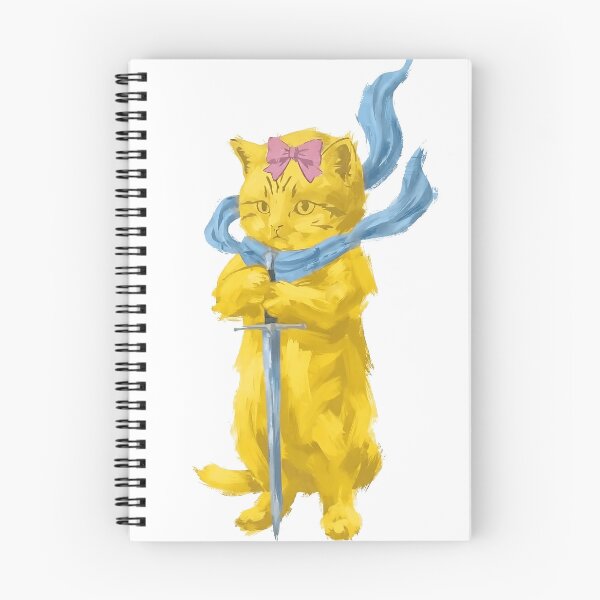 Item preview, Cute Yellow Warrior Cat with Sword and Scarf designed and sold by Yellow Zone.