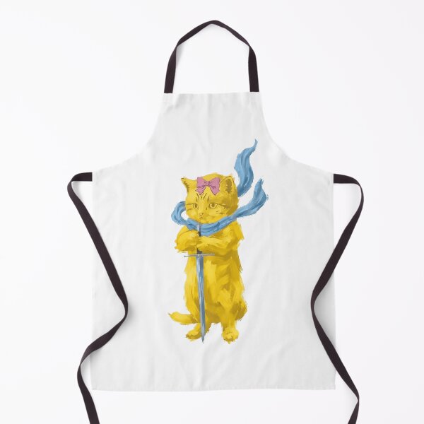 Item preview, Cute Yellow Warrior Cat with Sword and Scarf designed and sold by Yellow Zone.
