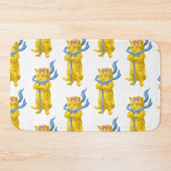 Item preview, Cute Yellow Warrior Cat with Sword and Scarf designed and sold by Yellow Zone.