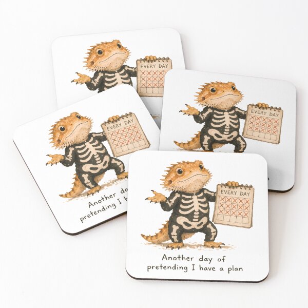 Item preview, Bearded Dragon Skeleton Costume Funny Halloween Art designed and sold by Messybeardie1.