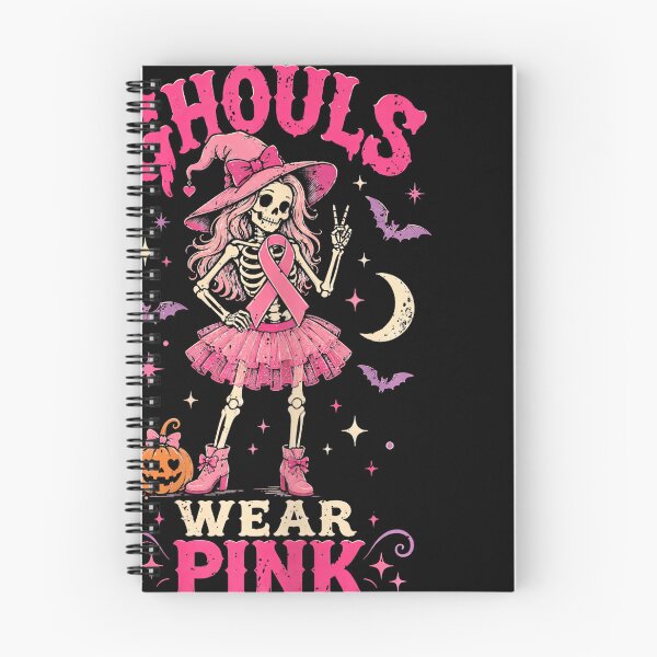 Item preview, Ghouls Wear Pink Skeleton Halloween Breast Cancer designed and sold by walthfehrl.