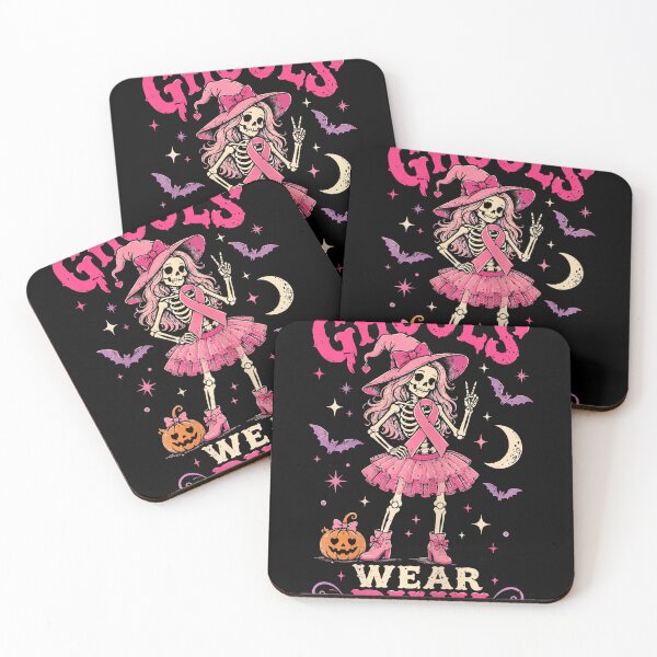 Artikelvorschau, Ghouls Wear Pink Skeleton Halloween Breast Cancer entworfen und verkauft von walthfehrl.
