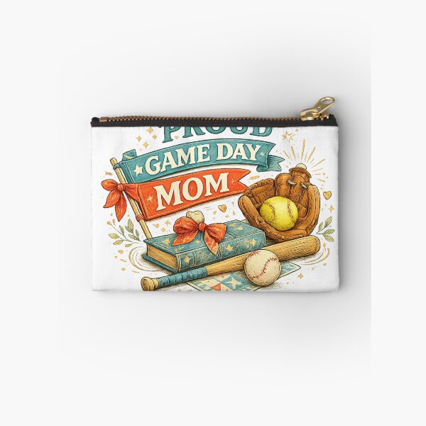 Item preview, Proud Game Day Mom Baseball Softball Sports Mom Retro Design designed and sold by inkoutninja.