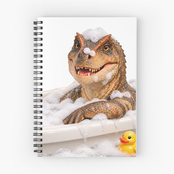 Item preview, Cheerful Allosaurus Bubble Bath designed and sold by Sillytoe.